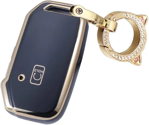 Miniatura 22 de ontto Llavero de 5 botones para llavero Kia Smart Remote con llavero para Sportage Stinger Cerato Ceed Forte TPU Key Bag Beige