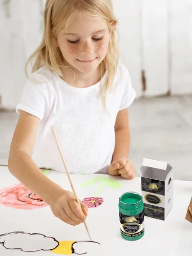 Miniatura 5 de MyArtscape Pintura acrílica verde Phthalo, botella de 10 onzas, calidad artística, resistente a la luz, cuerpo pesado, color vibrante, gran