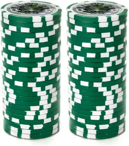 Miniatura 2 de Brybelly Ben Franklin Poker Chip - Compuesto de arcilla pesada de 0.49 oz, paquete de 50