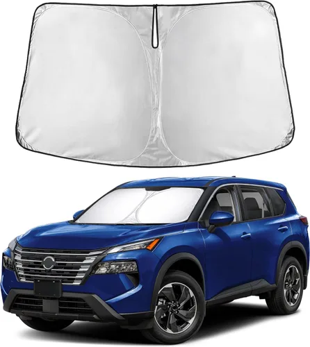 Miniatura 157 de Econour Parasol para parabrisas compatible con Honda Civic 2016-2021, protector de parasol plegable para ventana, bloquea los rayos UV y mantiene tu