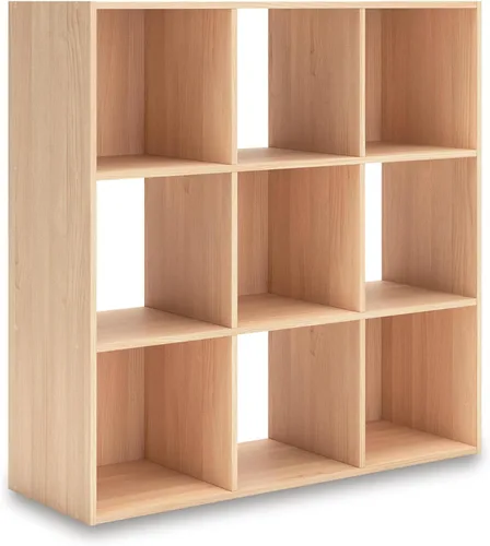 Miniatura 31 de Diseño exclusivo de Ashley Paxberry. Organizador de almacenamiento o librero moderno de 6 cubos, color blanqueado