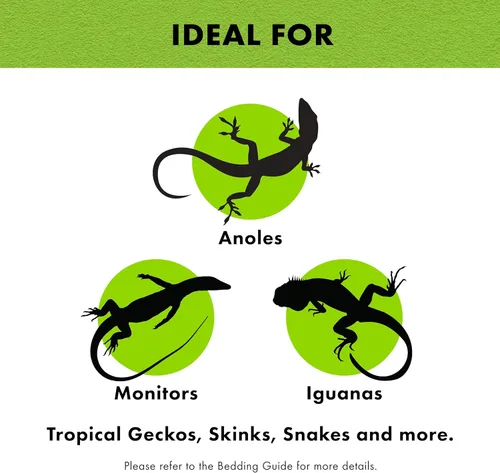 Miniatura 4 de Zilla, Sustrato para terrario para cama de reptiles, forro del suelo, verde, 40BR/50G, 17.25" x 35.25