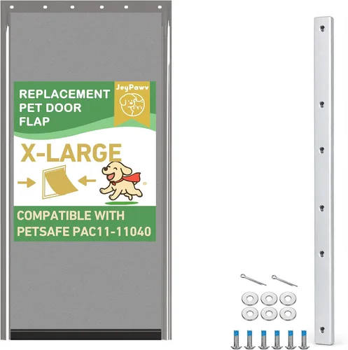 Miniatura 15 de Solapas grandes de repuesto para puerta con soporte de metal, tornillos y arandelas de acero inoxidable 304, compatibles con PetSafe Freedom