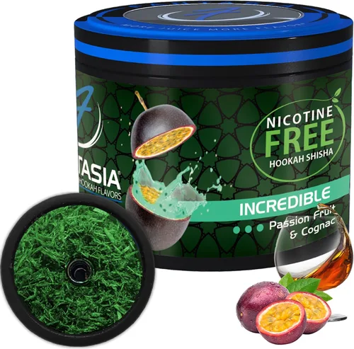 Miniatura 11 de Fantasia Cachimba sin nicotina, sabor a cachimba shisha, lata de 8.82 oz, sin tabaco, sin nicotina, neblina púrpura (uva real)