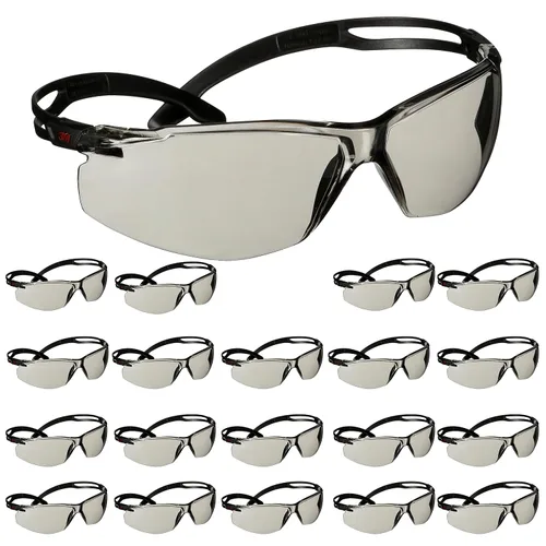 Miniatura 10 de 3M Gafas de seguridad, SecureFit Serie 500, paquete de 20, ANSI Z87, patillas de trinquete ajustables, gafas protectoras deportivas, lentes