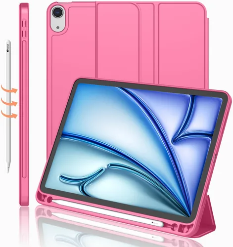 Miniatura 17 de iMieet Funda para iPad Air de 11 pulgadas M3 (2025) / M2 (2024), iPad Air de 5ª/4ª generación 2022/2020 de 10.9 pulgadas con soporte para lápices