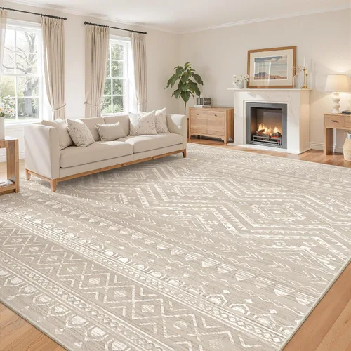Miniatura 39 de Miukiki Alfombra marroquí lavable de 2 x 3 pies para sala de estar, antideslizante, plegable, grande y suave, para comedor y dormitorio