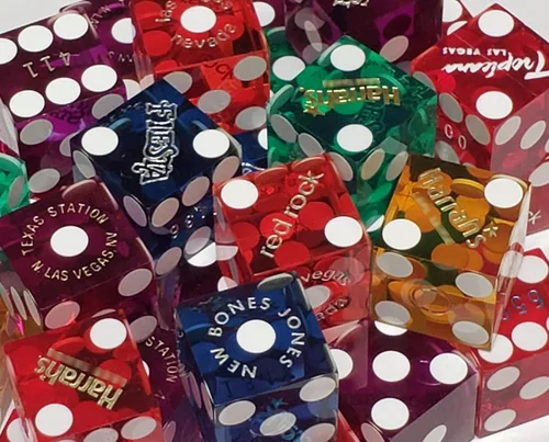 Miniatura 3 de Cyber-Deals Casino Grade - Juego de dados de 2 lados con bolsa de dados de 3 pulgadas + dados de casino originales