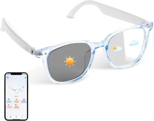Miniatura 15 de AI Smart Glasses with ChatGPT, Bluetooth Glasses for Women & Men, Free App, AI Translation Glasses with 164 Languages, Photochromic Lenses
