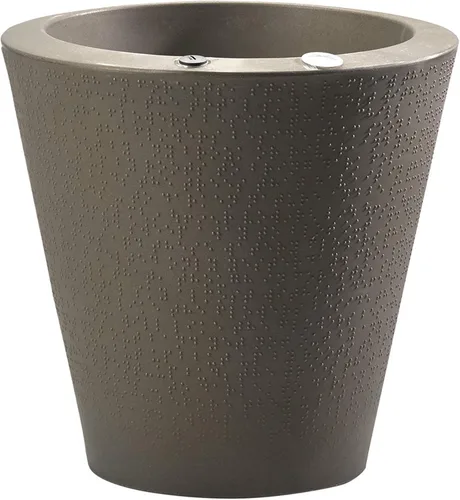 Miniatura 14 de Crescent Garden Maceta de autorriego para interiores y exteriores, negro caviar, 16 pulgadas, Caviar negro