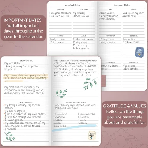 Miniatura 6 de Legend Planner Pocket - Pequeño diario mensual y semanal sin fecha y calendario para productividad, mini planificador organizador de vida perfecto