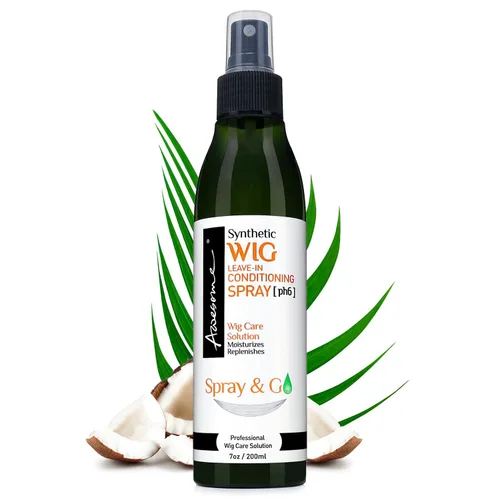 Miniatura 10 de Awesome Peluca de cabello humano sin enjuague en aerosol, pH 5, desenredante y fácil de peinar, promueve la seda, el brillo y la frescura, evitando
