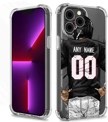 Miniatura 16 de Funda protectora personalizada con nombre y números para iPhone 15, 14, 13, 12, 11 Xs Max XR 8 7 6 Plus 11 Pro Mini, delgada, a prueba de golpes