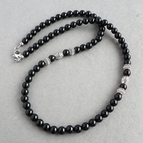 Miniatura 3 de Mami's Gem Studio Collar para hombre, piedra preciosa de 0.236 in, colección de estilo elegante, hecho a mano en Estados Unidos