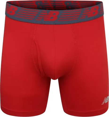 Miniatura 2 de New Balance Men's 6" Premium Performance Boxer Brief with Fly Front (3 Pack)