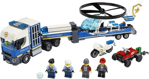 Miniatura 3 de LEGO City Police Helicopter Chase 60244 Juguete de policía, juego de construcción genial para niños (317 piezas)