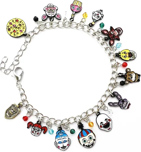 Miniatura 3 de Pulsera con dije de terror Night Freddy para mujeres y niñas