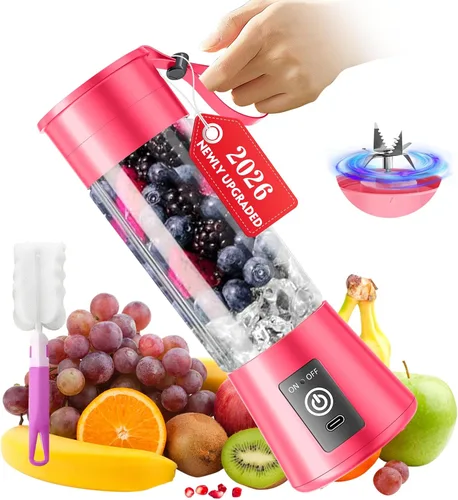 Miniatura 15 de Cordless Portable Personal Size Blender - Mini Blender Make Smoothies and Shakes, 380Ml BPA Free Travel Cup, Powerful Blending Suit in