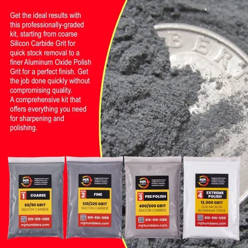 Miniatura 2 de Kit de recambio de grano de calidad premium con pulido extremo de 12,000 granos de óxido de aluminio submicrónico para resultados sin igual. Para