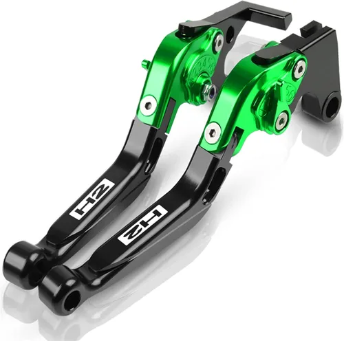 Miniatura 13 de for Kawasaki H2 H2R 2015 2016 Motorcycle Brake Clutch Levers Adjustable Folding Extendable CNC Accessories with Logo Lever (Color : 1)