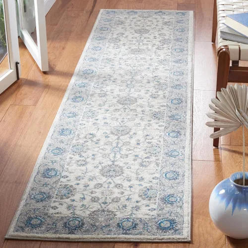 Miniatura 12 de Safavieh Sofia Collection SOF330B, tapete clásico color gris claro y beige, Polipropileno
