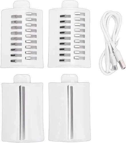 Miniatura 9 de Fockety Rallador eléctrico de queso, rallador eléctrico giratorio recargable, triturador eléctrico con 4 cortadores reemplazables para queso