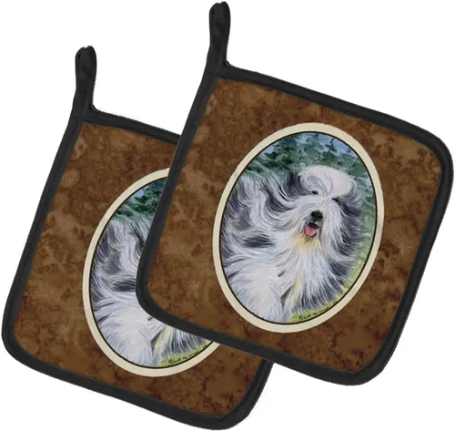 Miniatura 260 de Caroline's Treasures SS8617PTHD - Juego de soportes para ollas de cocina resistentes al calor, almohadillas calientes para horno para cocinar, Husky