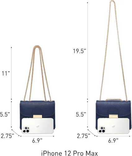 Miniatura 5 de Dasein Bolso cruzado pequeño para mujer, bolso de noche de diseñador, cartera clutch, bolso de mano para boda/baile de graduación/fiesta con doble