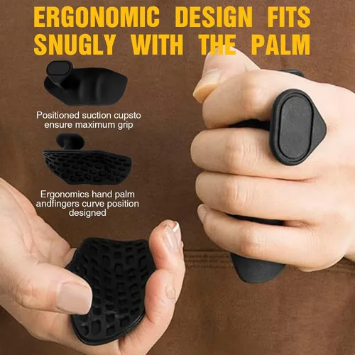 Miniatura 3 de Agarres antideslizantes para levantamiento de pesas, almohadillas de goma para entrenamiento y ejercicio, protectores de palma