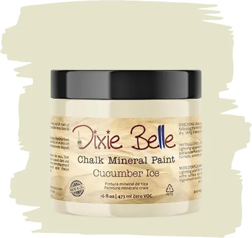 Miniatura 382 de Dixie Belle Paint Company - Pintura con acabado de tiza para muebles, color negro (Caviar), 1 galón, 128 fl oz, pintura mineral color rosa intenso