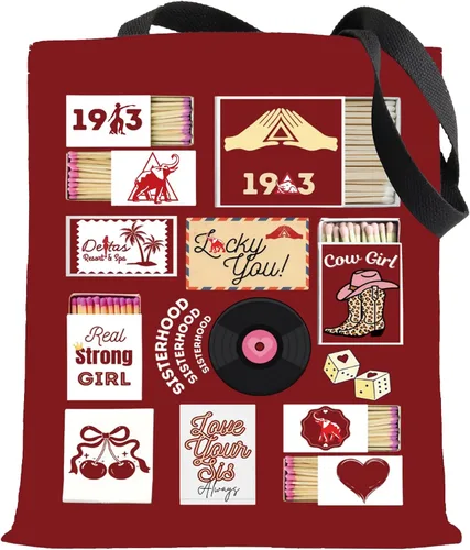 G2TUP Elephant 1913 Sorority Makeup Bag Oh To Be A Girl Cosmetic Pouch with Zippered Pocket for Women Girls (19 New TG)