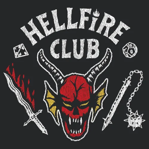 Miniatura 2 de Disfraz de Stranger Things Hellfire Club para mujer, camiseta sin mangas con espalda cruzada
