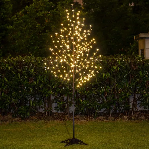 Miniatura 2 de LIGHTSHARE Árbol de Flor de Cerezo Iluminado con LED de 6.5 pies, 208L, blanco cálido, para decorar el jardín del hogar, primavera, verano, boda