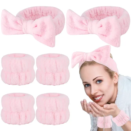 Miniatura 10 de Casoty Juego de 6 diademas de microfibra negra suave de forro polar coral, buena elasticidad, amplia aplicación para maquillaje, yoga, lectura