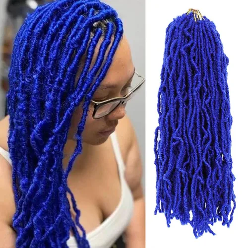 Miniatura 29 de 36 pulgadas, 7 paquetes de rastas suaves de ganchillo de cabello entero, no extendidas, largas y largas, trenzas de pelo sintético preenrolladas, 1b