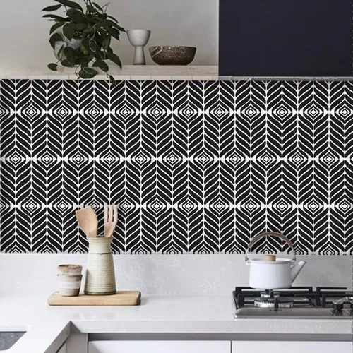 Miniatura 16 de 12 calcomanías mate para azulejos de pared, despegar y pegar, autoadhesivas, calcomanías de vinilo para azulejos de pared, adhesivo de PVC
