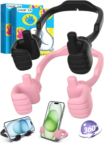 Rellenos de calcetín para adolescentes, niñas, niños, adultos Soporte para teléfono celular: SOPORTE DE TELEFONO CELULAR PEREZOSO CON PULGAR HACIA
