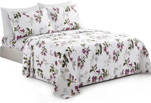 Miniatura 8 de Marina Decoration Ropa de cama ultra suave y sedosa con bolsillo profundo, rayón derivado de bambú para todas las estaciones, juego de sábanas de 6