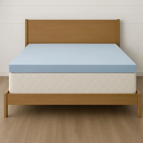 Miniatura 2 de LOUNJ Cubrecolchón de espuma viscoelástica de gel, fabricado en Estados Unidos (Full XL)