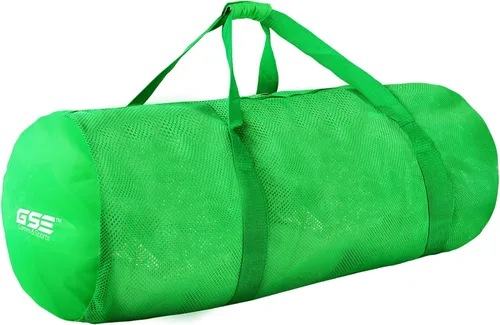 Miniatura 20 de Bolsa de lona deportiva de malla grande de alta resistencia, color gris, bolsa seca, equipo de buceo, bolsa de buceo con cremallera. Ideal