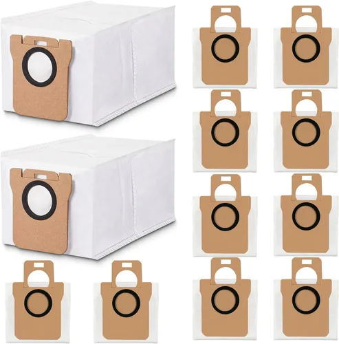 12 bolsas de polvo desechables al vacío: para Dreame L10 Ultra/L10s Ultra/L20 Ultra/L30 Ultra/X20 Pro/X20 Pro Plus/S10 Pro/Xiaomi Robot Vacuum
