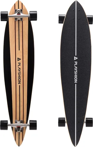 Miniatura 11 de Playshion Drop Through Freestyle - Patineta de tablero largo 39.0 in/Negro