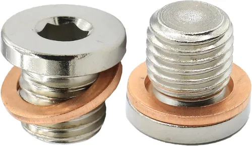 Miniatura 5 de Arandela de tapón de drenaje de aceite 2203739 7052306 compatible con Polaris Sportsman ACE General Ranger RZR ATV UTV Scrambler 570 600 700 800 850