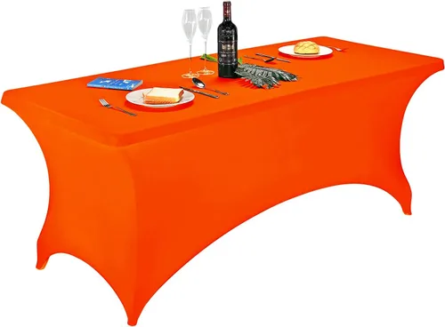 Miniatura 72 de FORLIFE - Funda de mesa de elastano, mantel ajustado de 4 pies para mesas rectangulares, funda elástica para patio, universal para bodas, banquetes