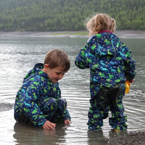 Miniatura 8 de JAN & JUL Traje de lluvia ajustable impermeable para niños pequeños y niños