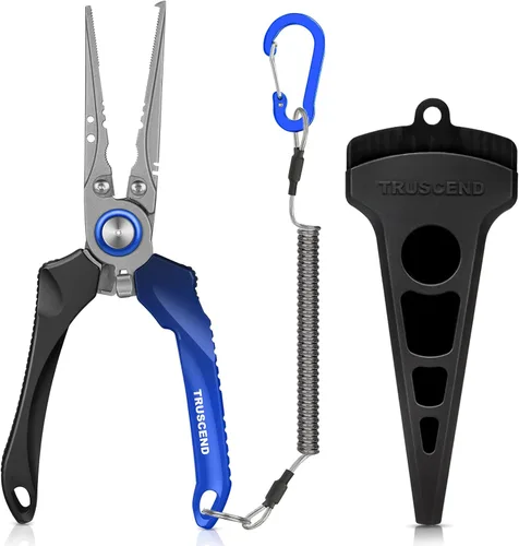 Miniatura 13 de TRUSCEND Alicates de Pesca Bloqueables Prácticos con Mango Ergonómico Innovador, Herramienta de Pesca Resistente a la Corrosión de Agua Salada