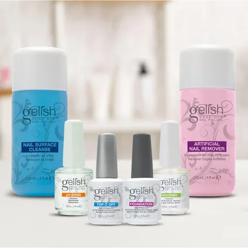 Miniatura 4 de Gelish Kit de cuidado básico de esmalte de uñas en gel de tamaño completo y limpiador