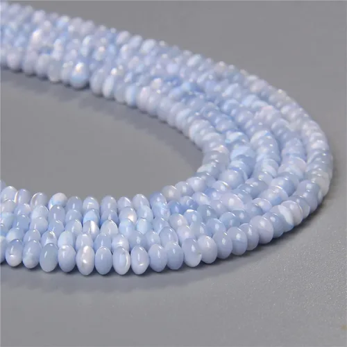 Miniatura 43 de Los granos naturales del espaciador del tubo del grano de Shell de agua dulce teñidos madre de perlas flojas para la fabricación de la joyería, 1