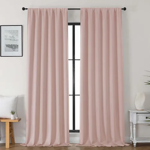 Miniatura 57 de Gwine Cortinas opacas para dormitorio, 54 pulgadas de largo, paneles de cortina de ventana con aislamiento térmico y reducción de ruido, cortinas