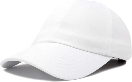 Miniatura 107 de DALIX Gorra de béisbol para papá, lisa, para hombre, mujer, algodón, ajustable, en blanco, sin estructurar, suave